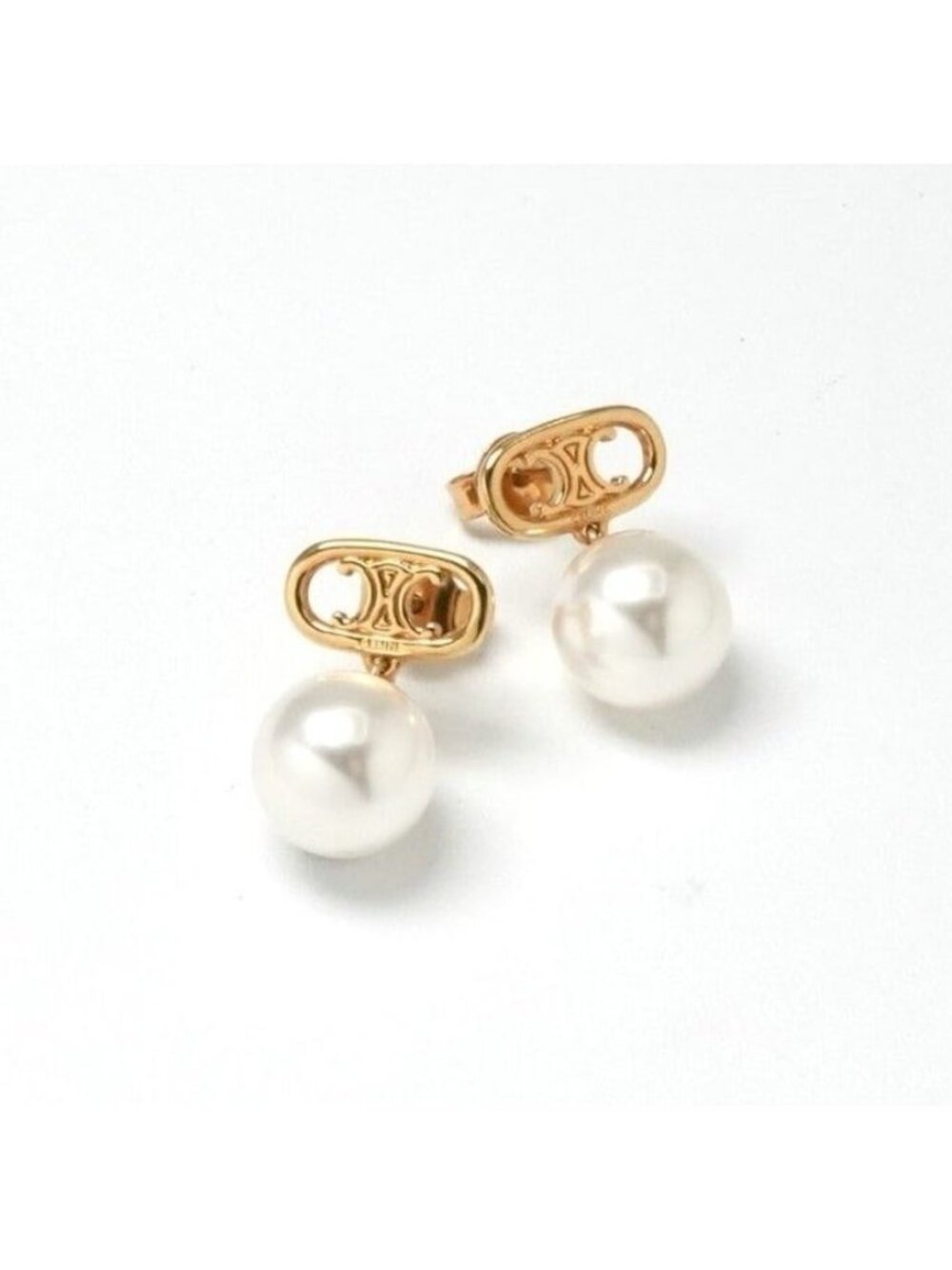 Celine Earrings Earring Gold Triomphe